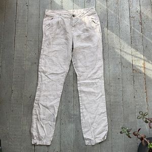 ese o ese 100% linen straight leg pants EU size 36